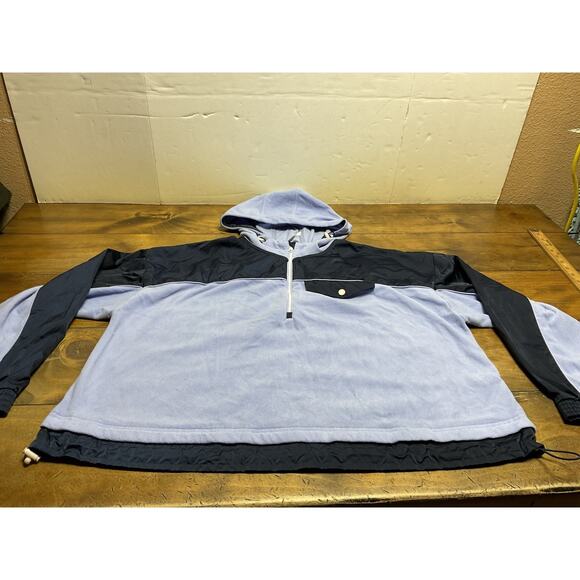 Athleta Zion Micro Fleece 1/2 Zip Victorian Periwinkle Size Women's Large - Picture 7 of 13